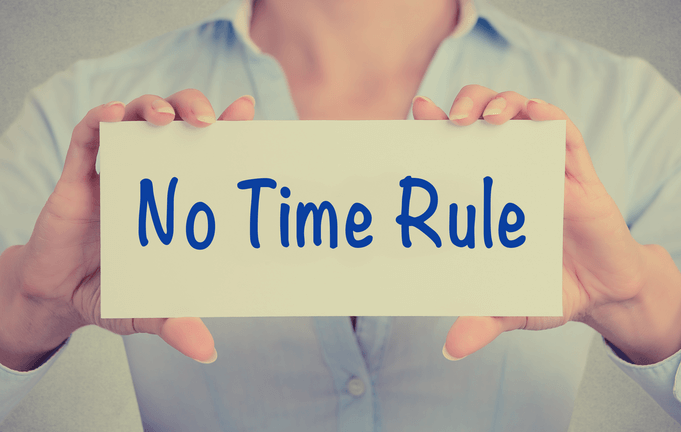 ''No Time Rule'' for your marketing plan, it can be during the whole year.